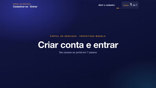 Tutorial: Criar conta e entrar