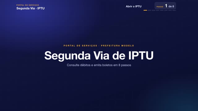 Tutorial: Segunda via do IPTU