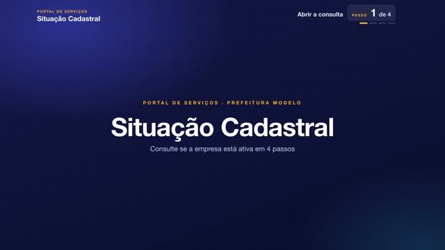 Tutorial: Situação cadastral