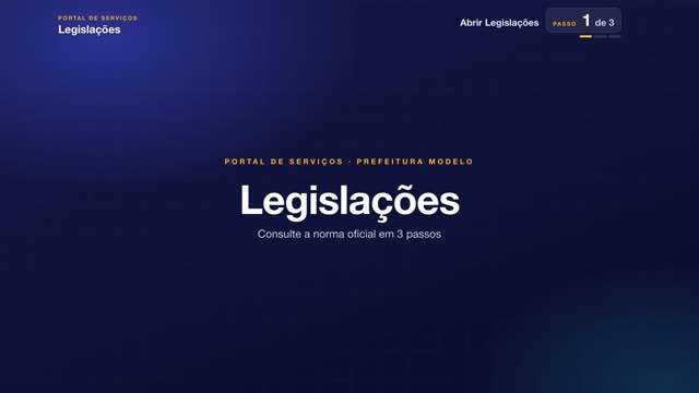 Tutorial: Legislações